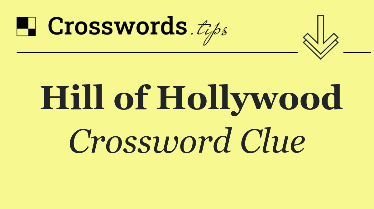 Hill of Hollywood