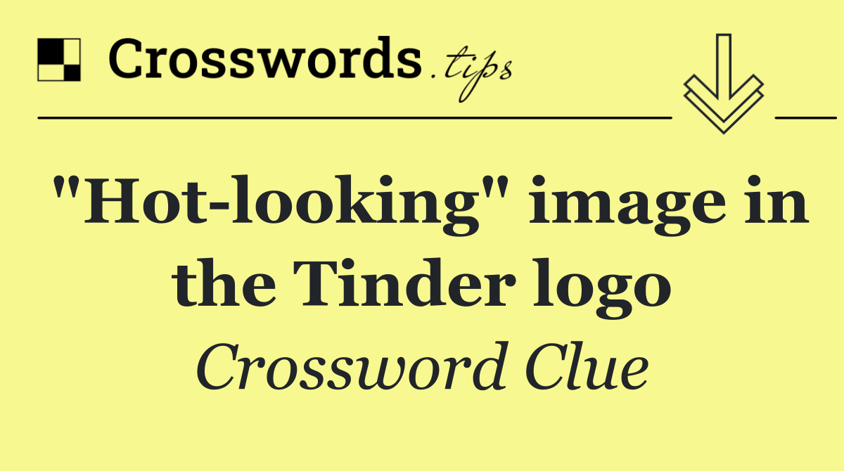 "Hot looking" image in the Tinder logo