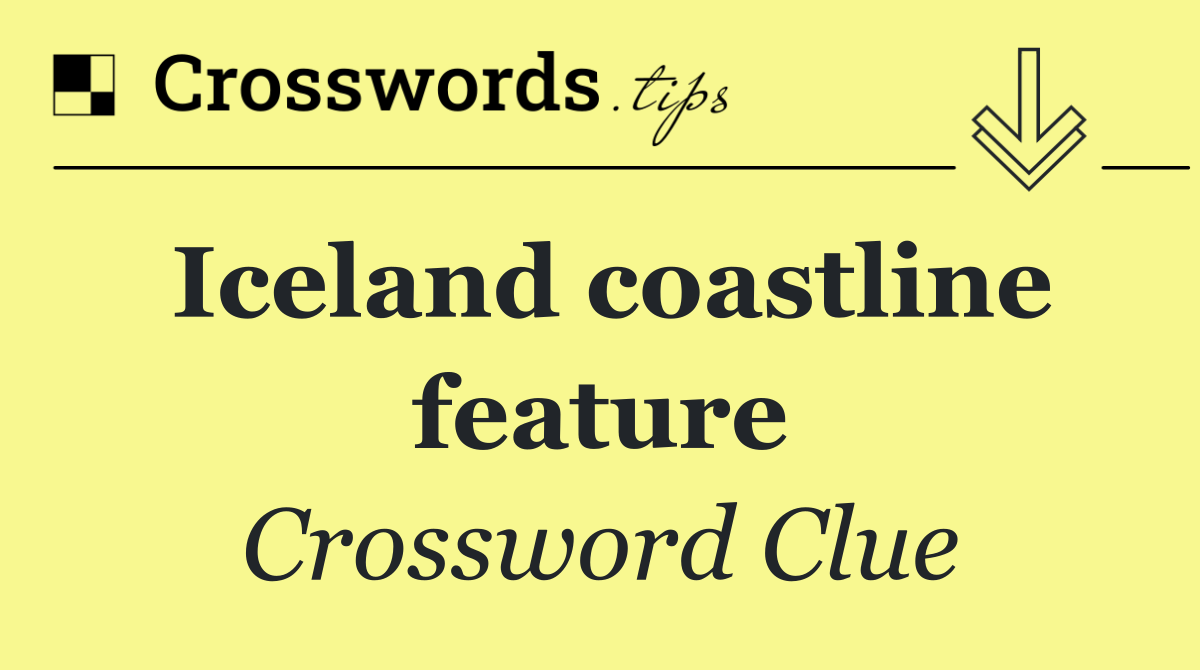 Iceland coastline feature