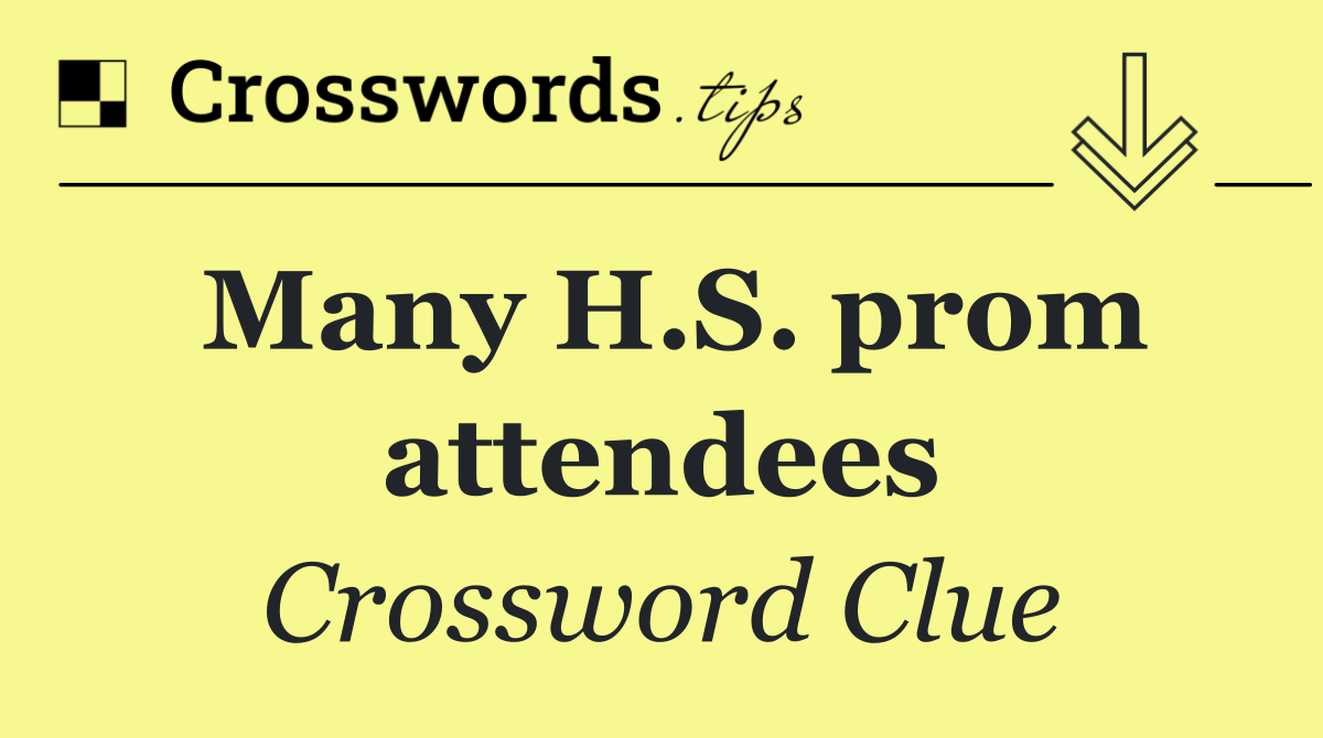 Many H.S. prom attendees