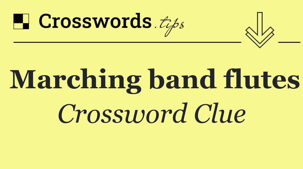 Marching band flutes