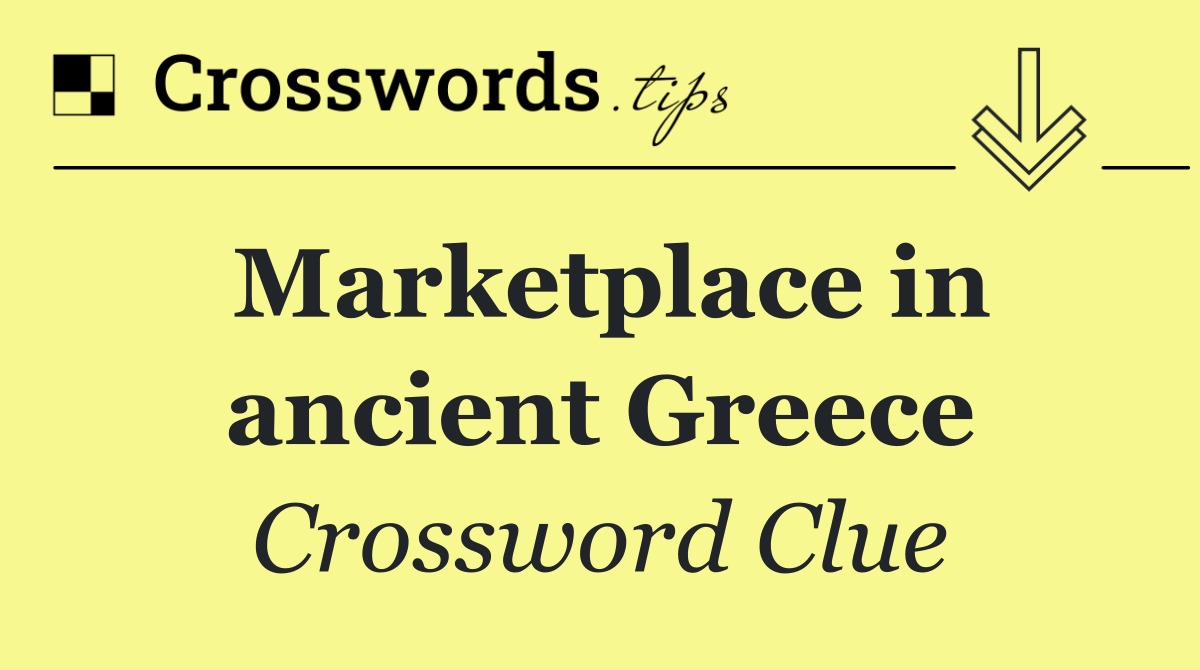 Marketplace in ancient Greece