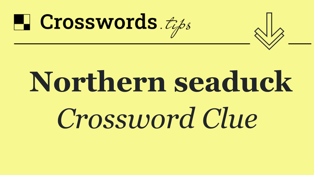 Northern seaduck