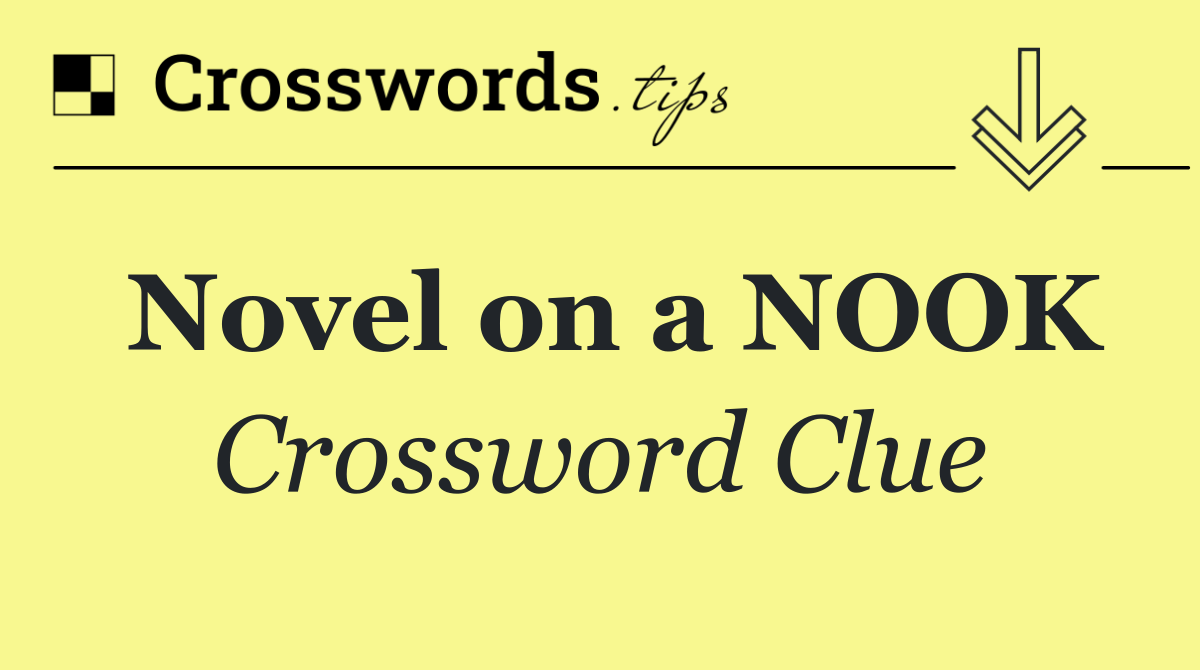 Novel on a NOOK