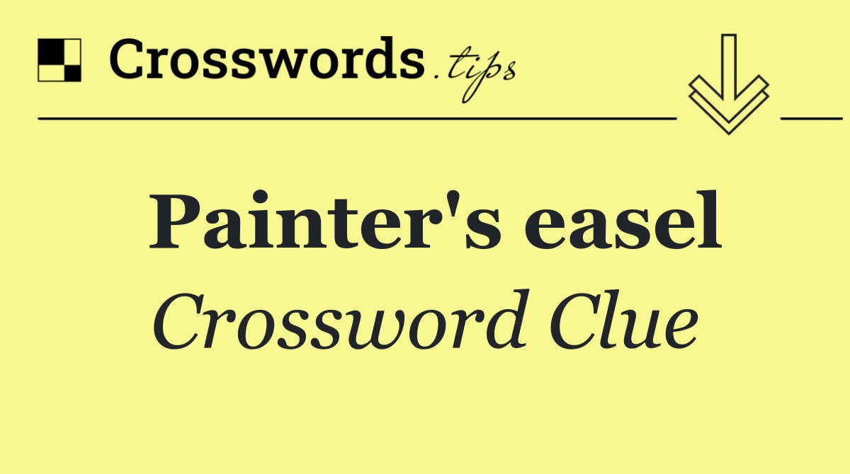 Painter's easel