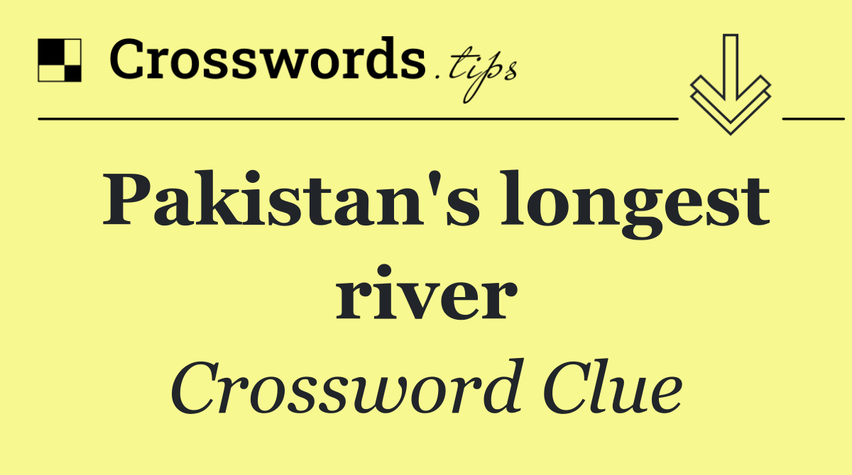 Pakistan's longest river