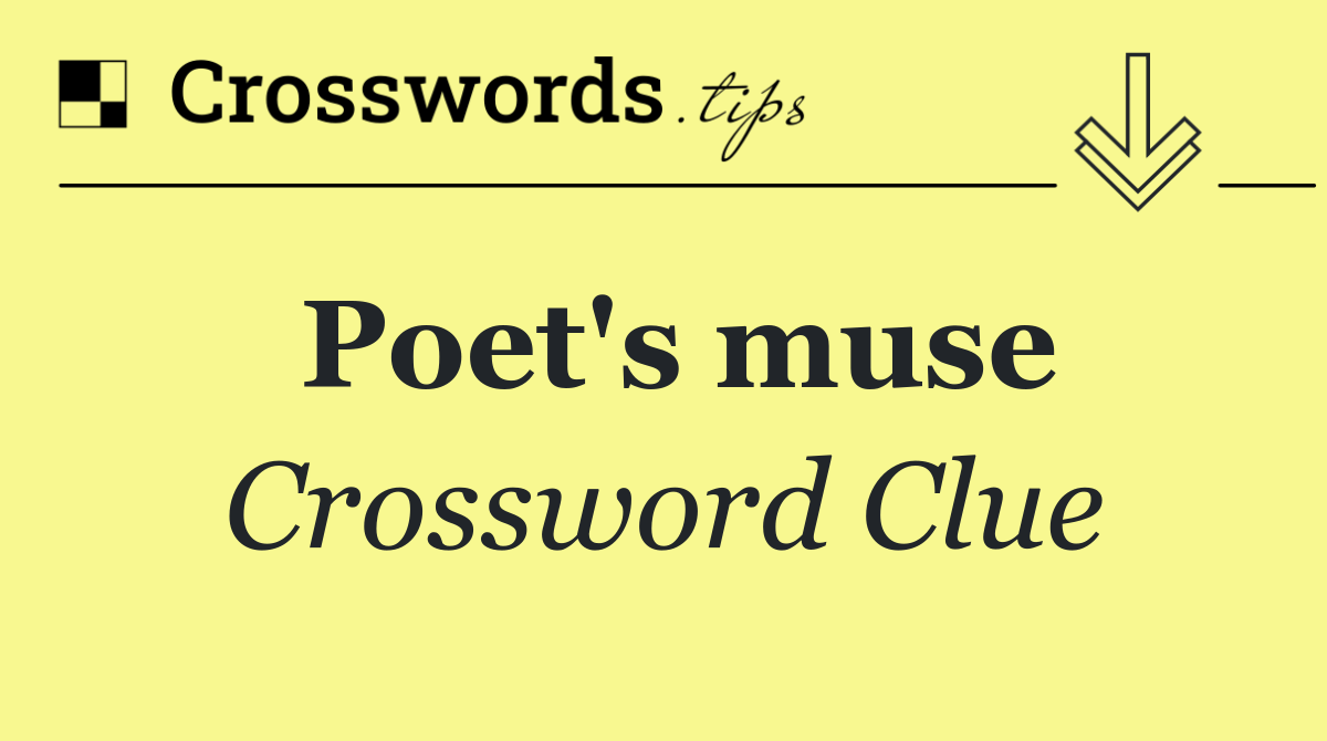 Poet's muse