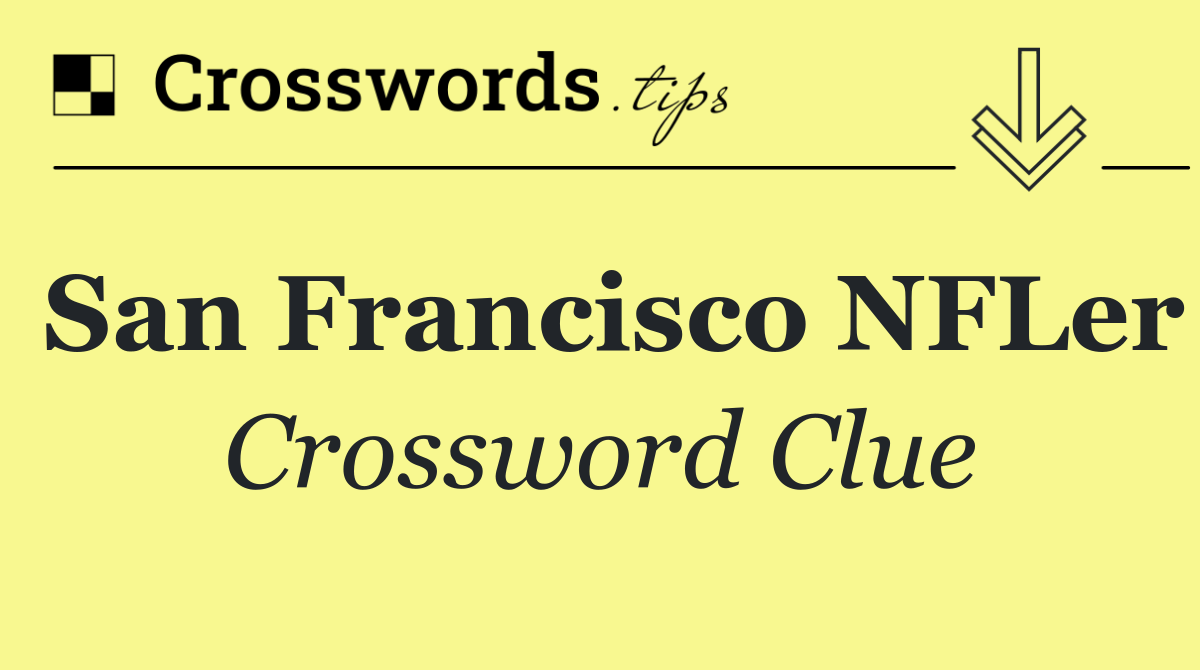 San Francisco NFLer