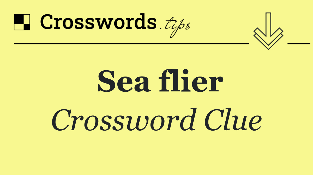 Sea flier