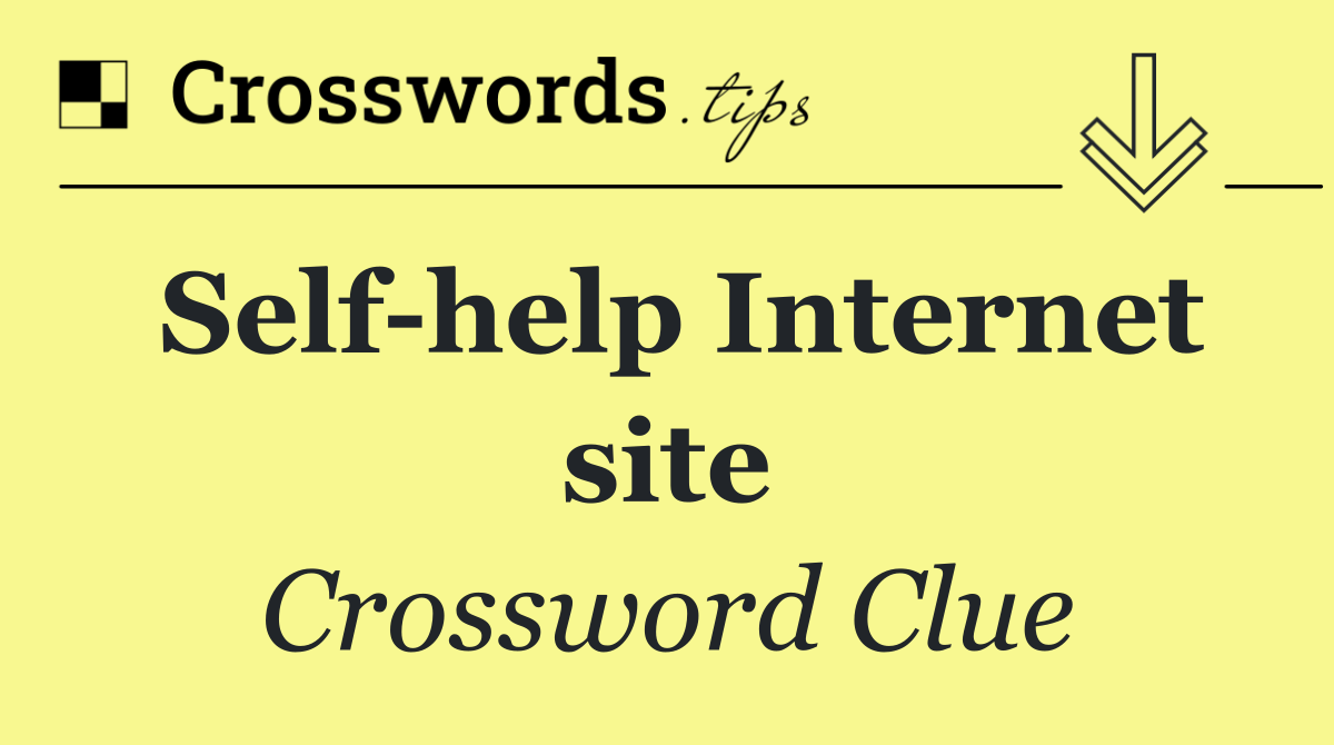 Self help Internet site