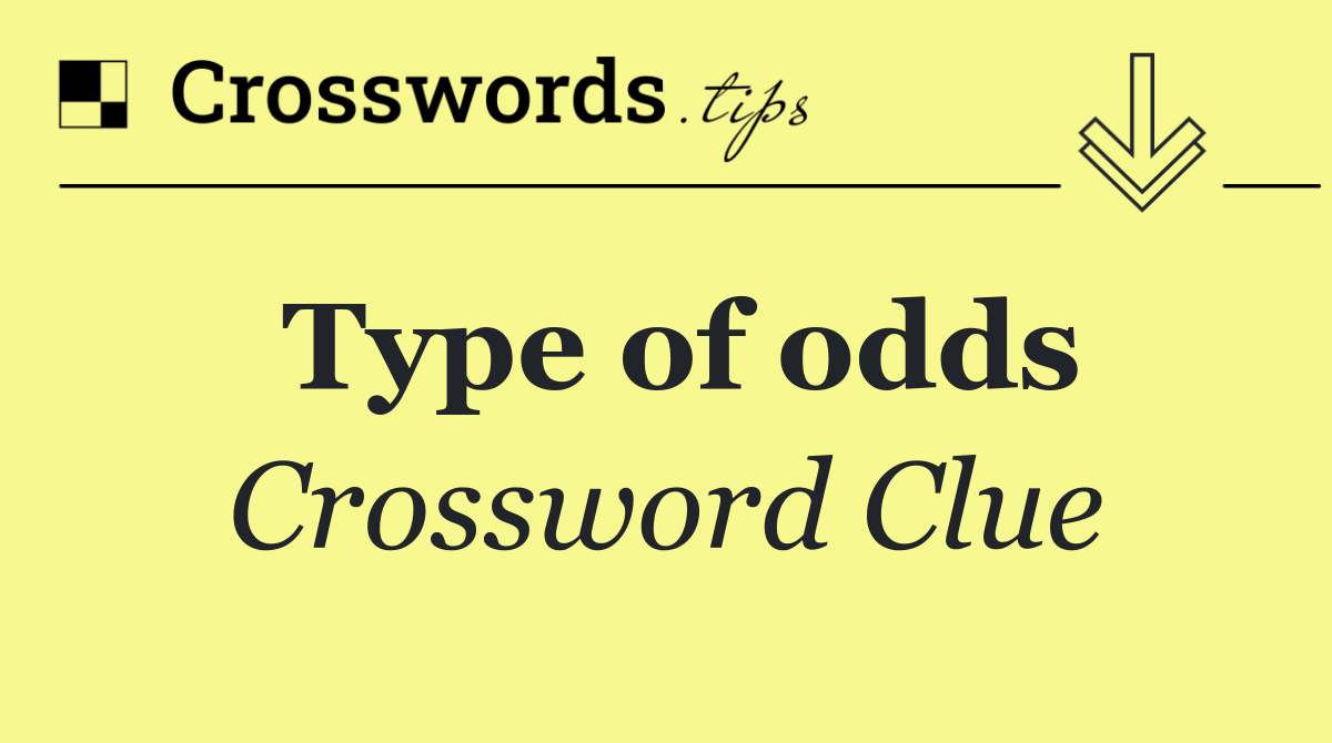 Type of odds