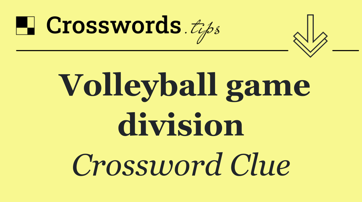 Volleyball game division