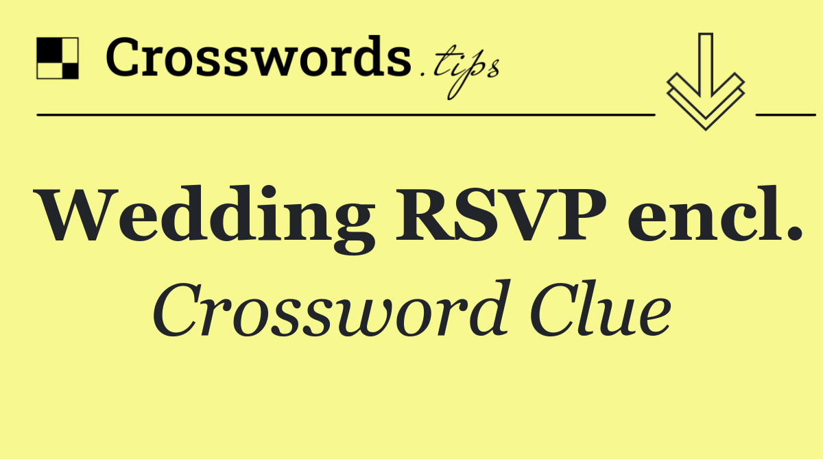 Wedding RSVP encl.
