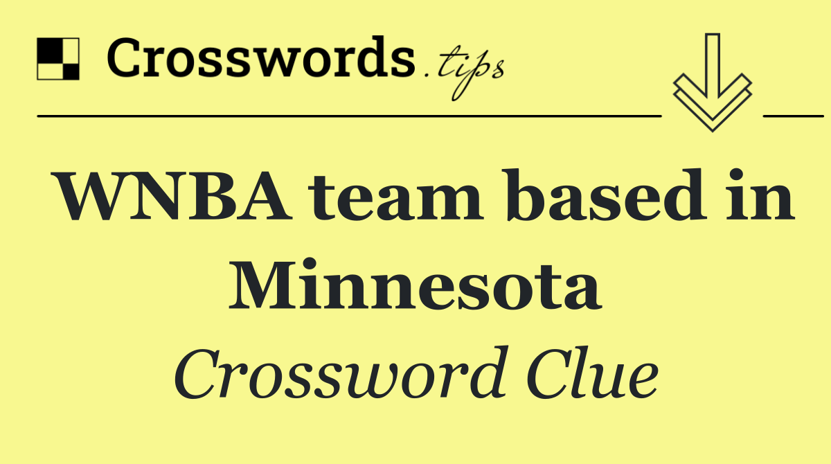 WNBA team based in Minnesota