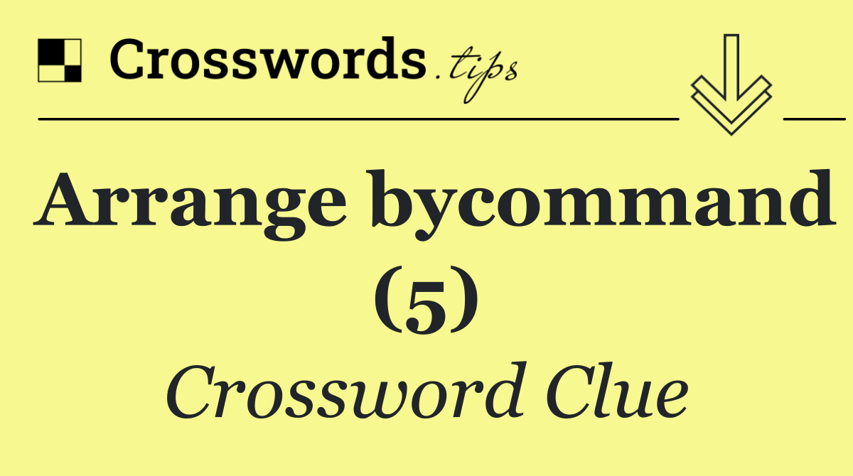 Arrange bycommand (5)