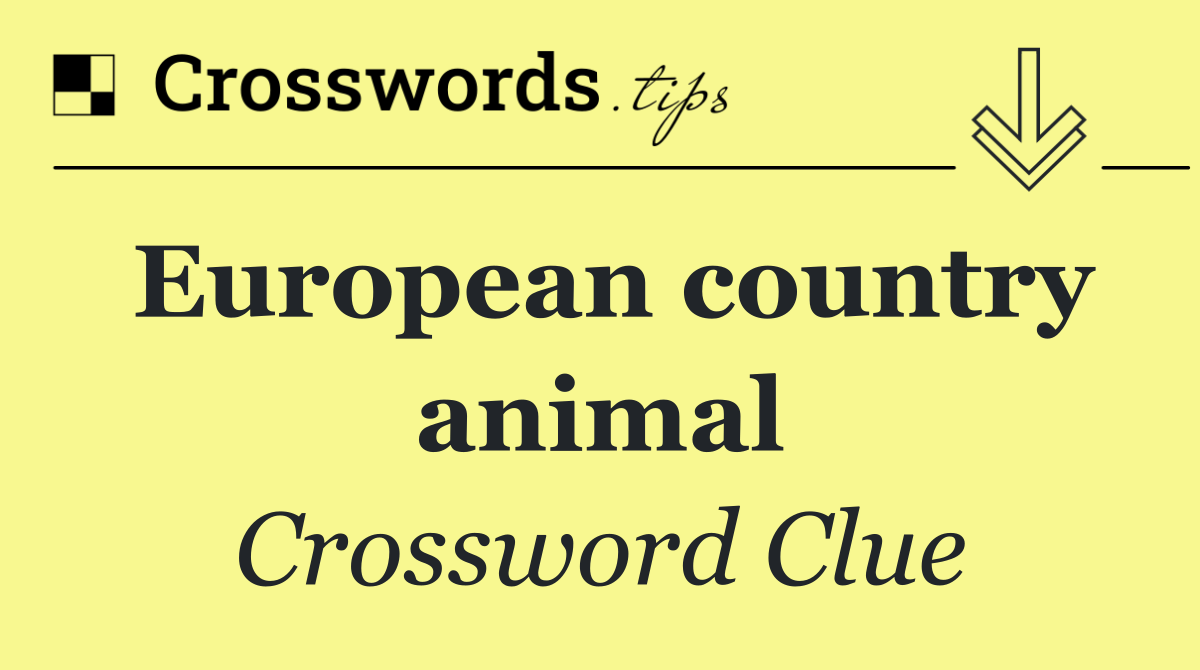 European country animal