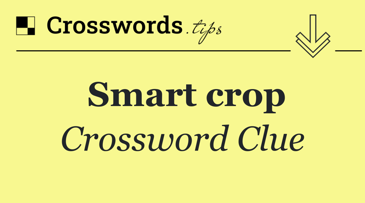 Smart crop