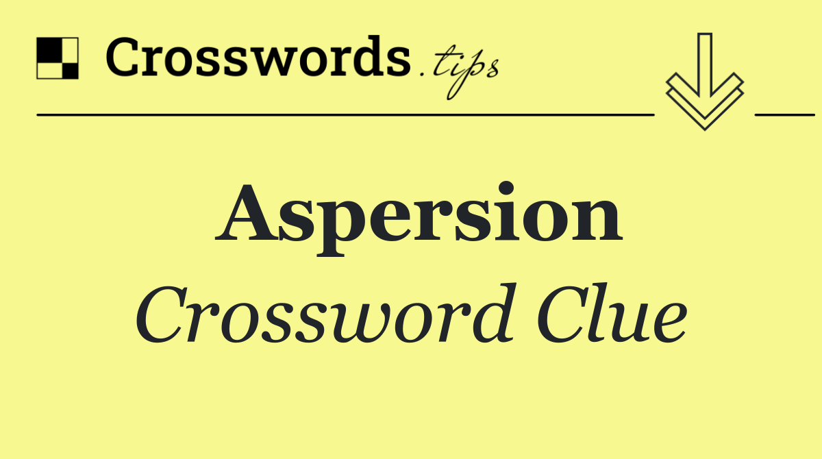 Aspersion