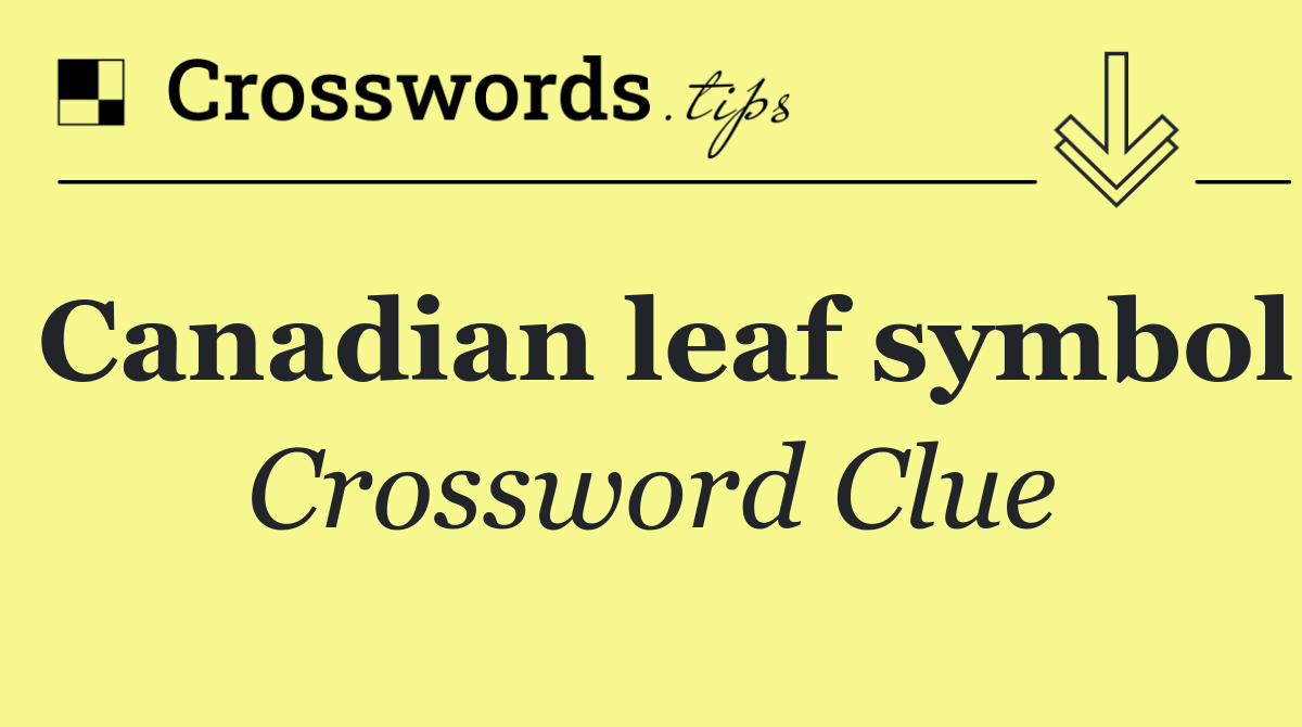 Canadian leaf symbol