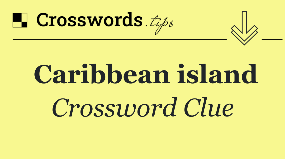 Caribbean island