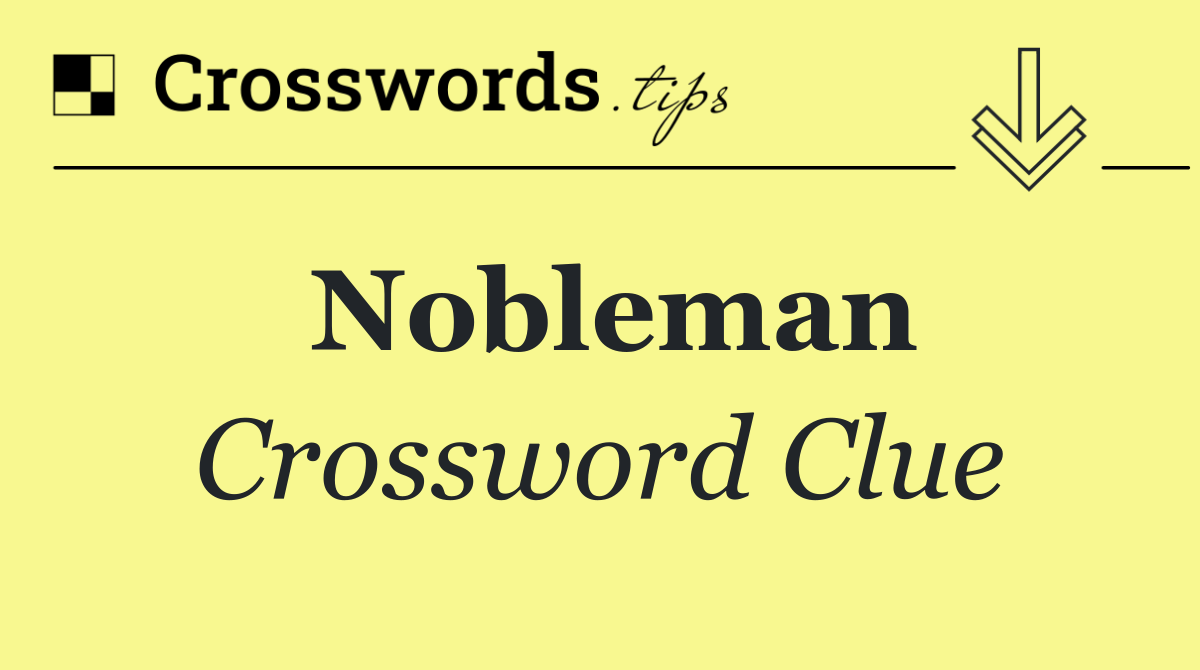 Nobleman