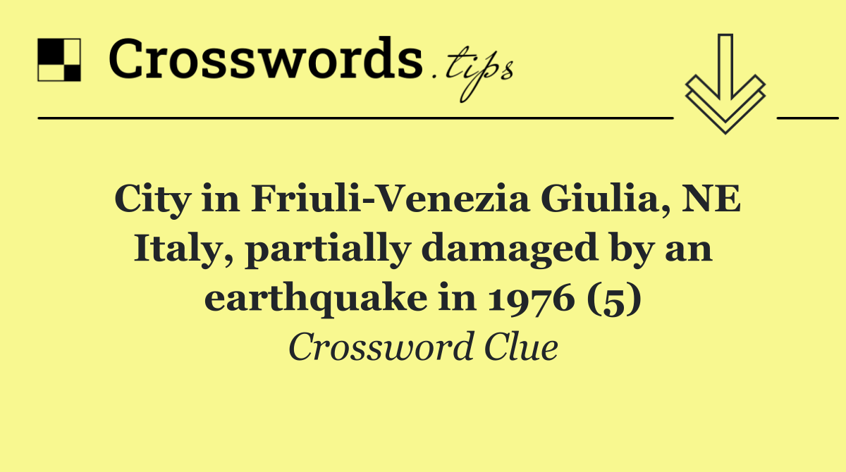 City in Friuli Venezia Giulia, NE Italy, partially damaged by an earthquake in 1976 (5)