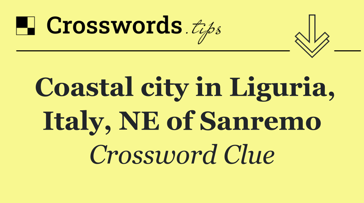 Coastal city in Liguria, Italy, NE of Sanremo