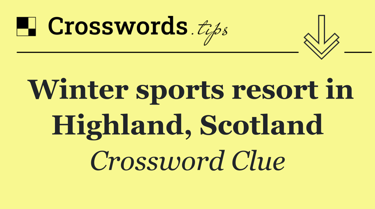 Winter sports resort in Highland, Scotland