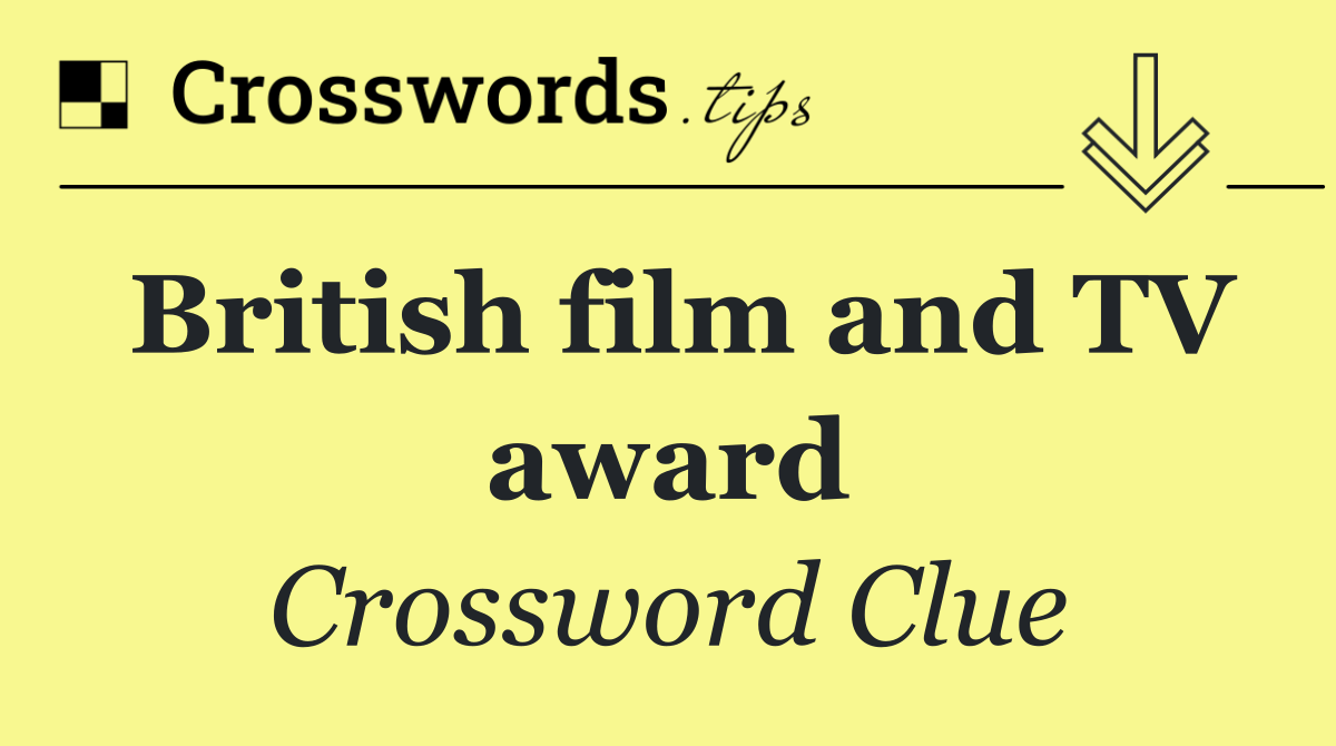 British film and TV award