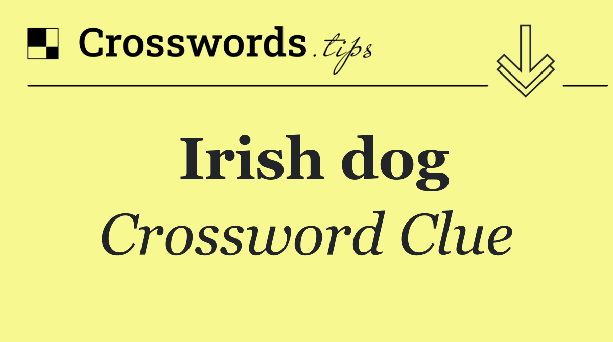 Irish dog