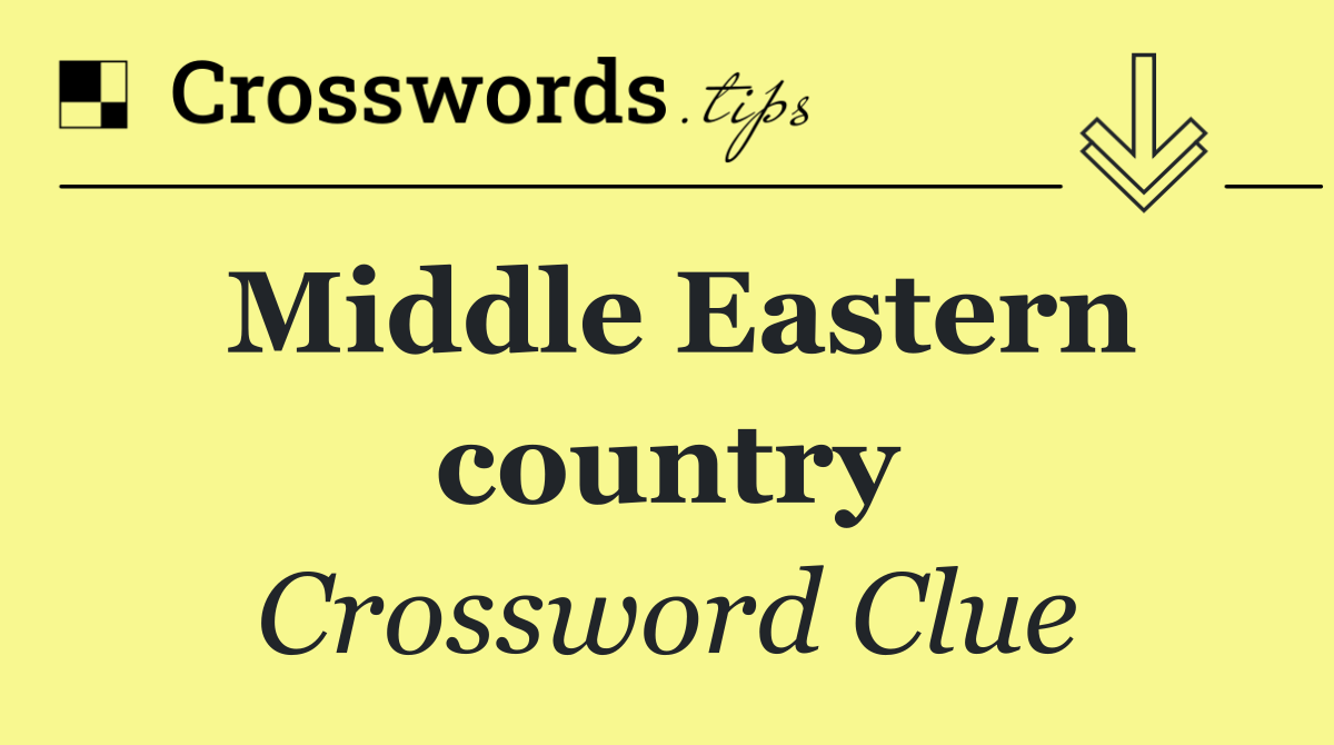 Middle Eastern country