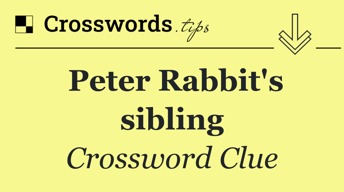 Peter Rabbit's sibling