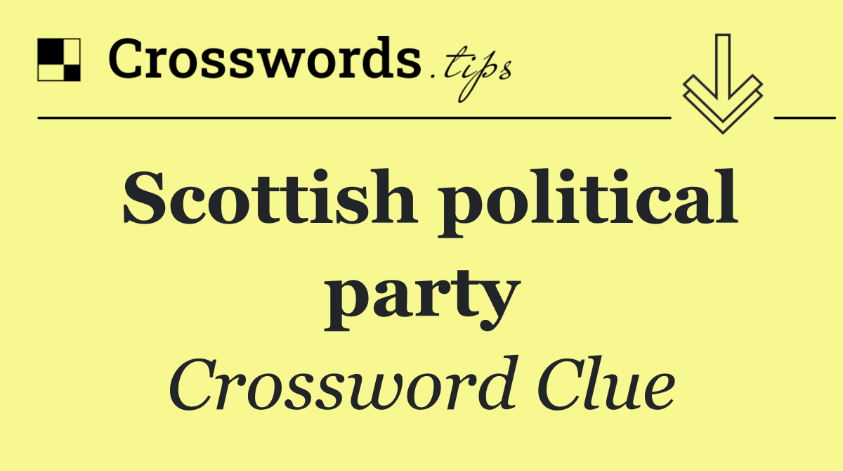 Scottish political party