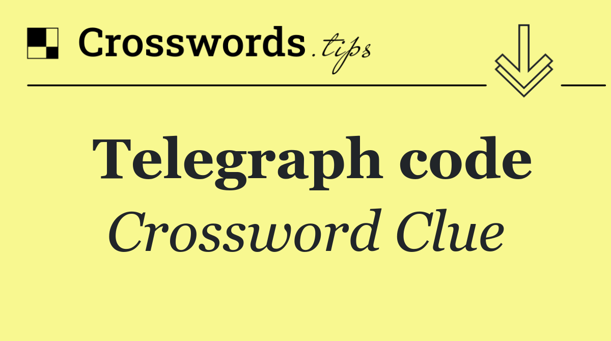 Telegraph code