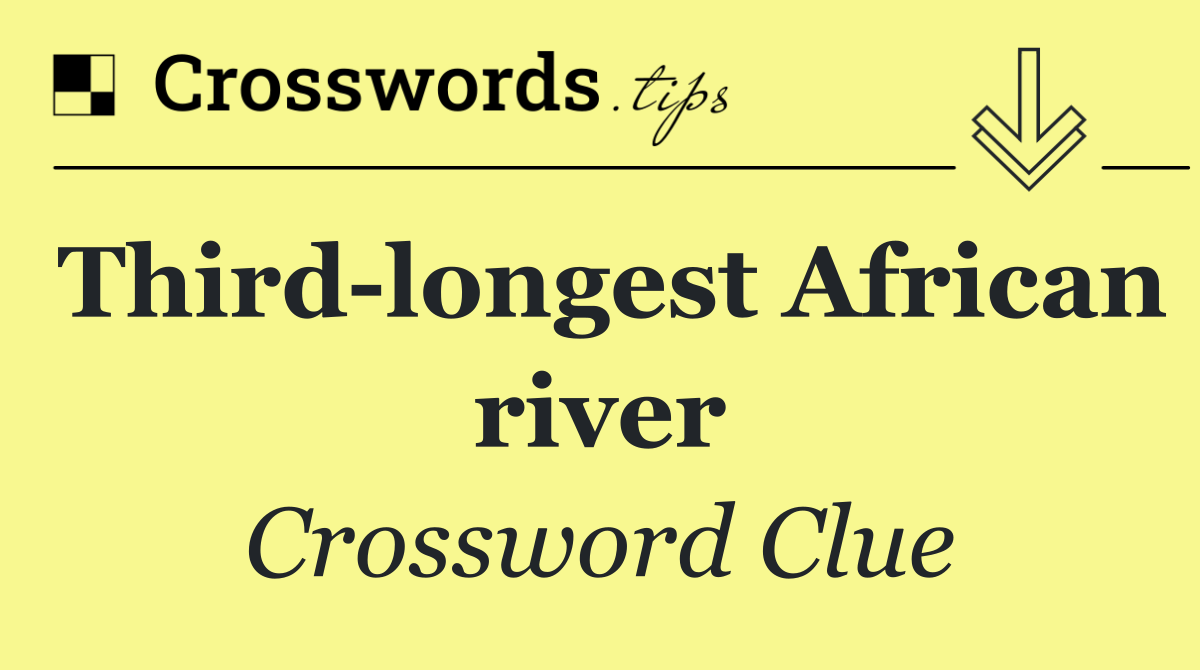 Third longest African river