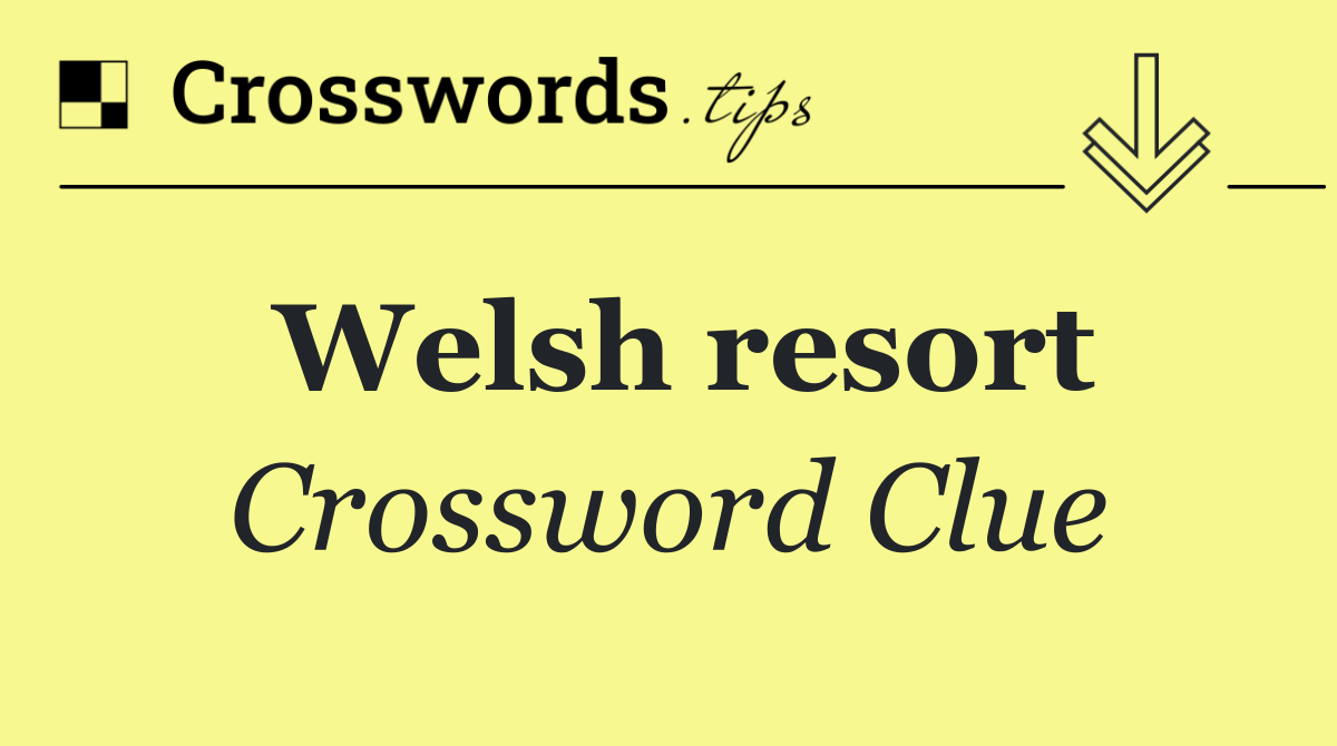 Welsh resort