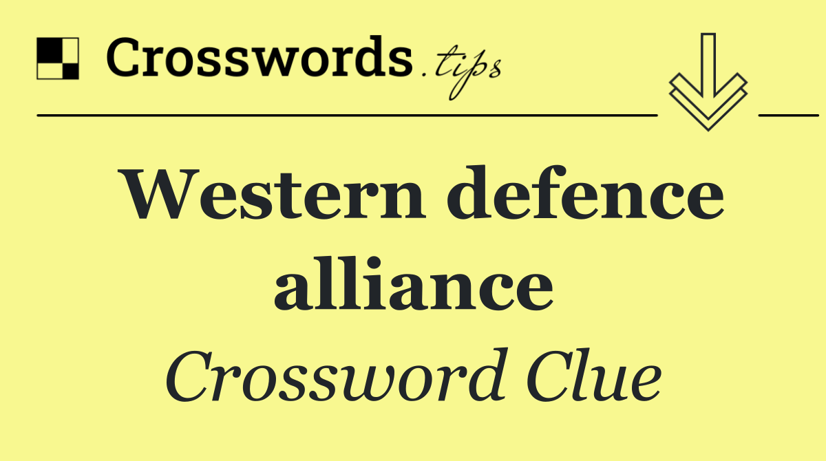 Western defence alliance