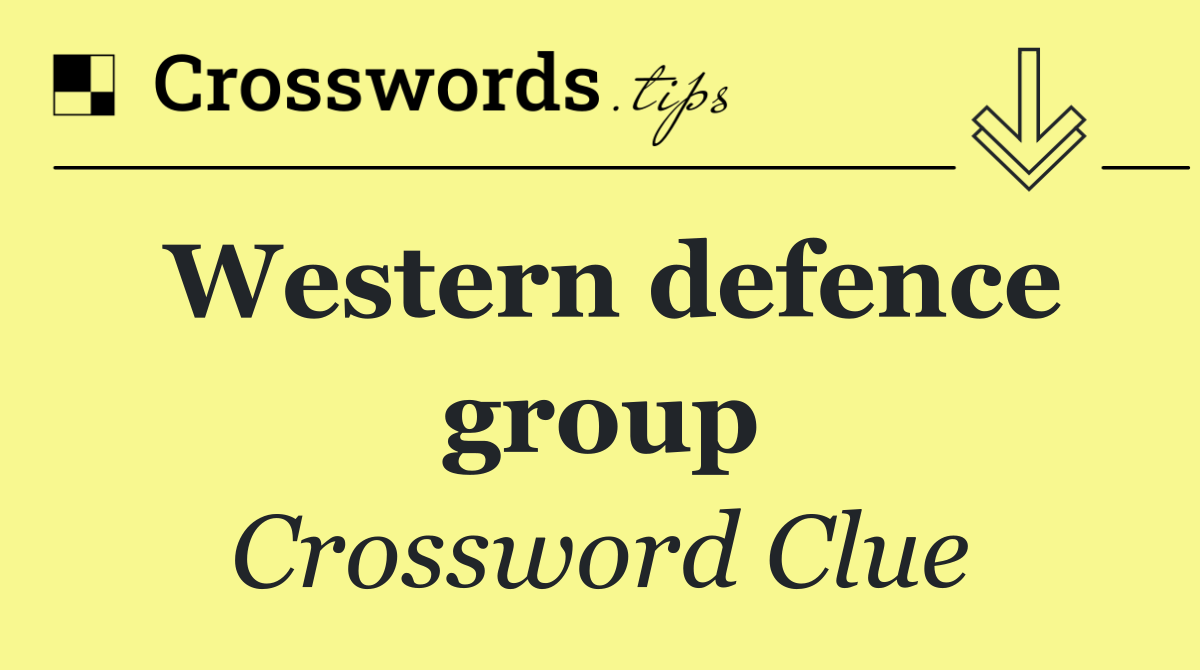 Western defence group