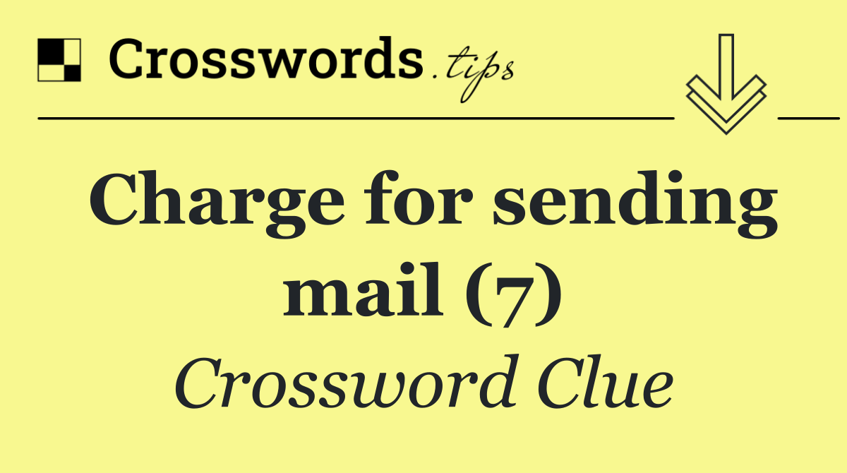 Charge for sending mail (7)