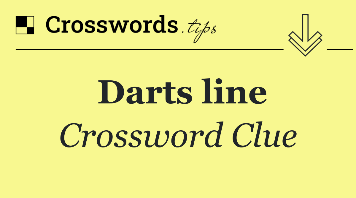 Darts line