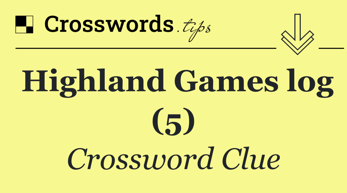 Highland Games log (5)