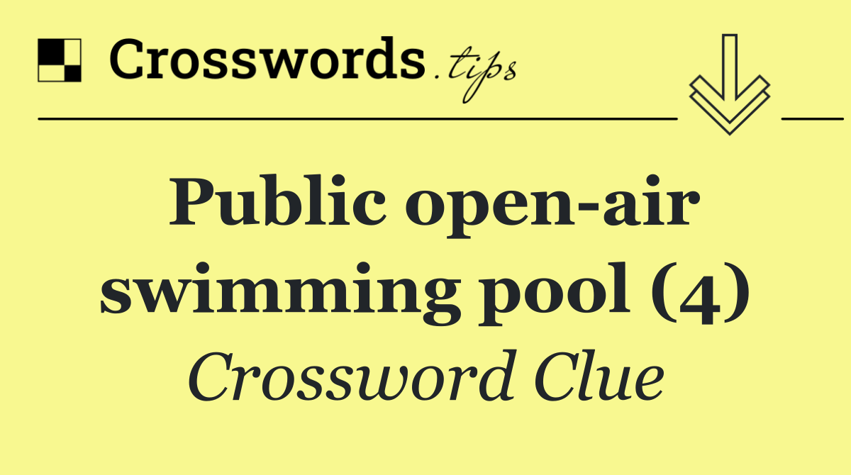 Public open air swimming pool (4)