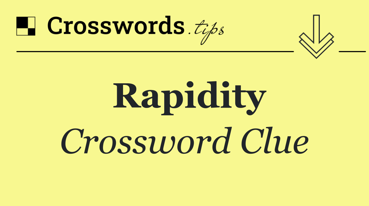 Rapidity