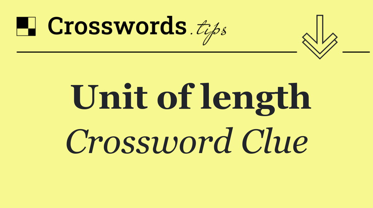 Unit of length