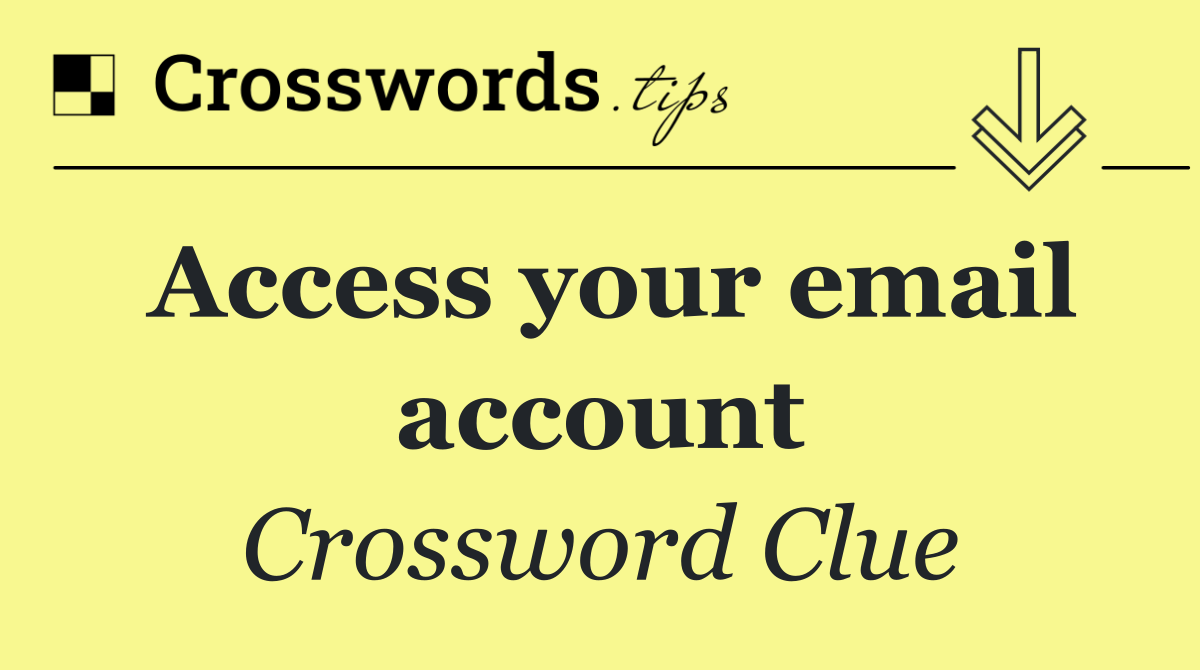 Access your email account