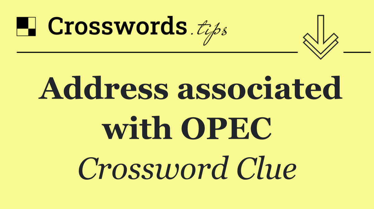 Address associated with OPEC