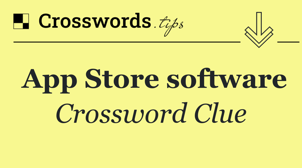 App Store software