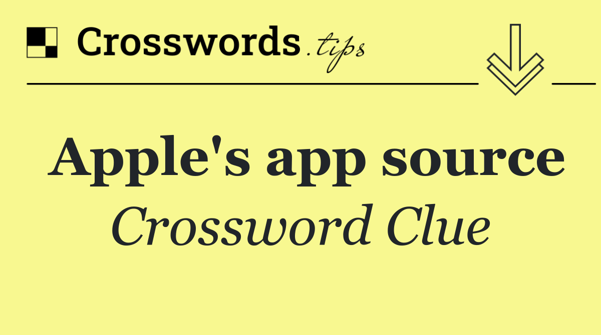 Apple's app source