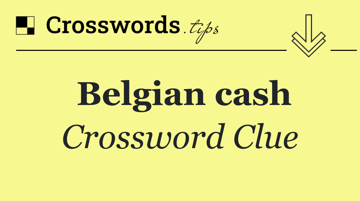 Belgian cash