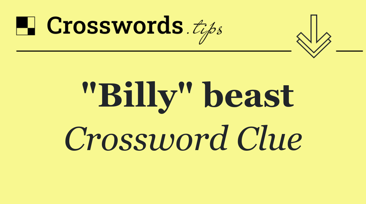 "Billy" beast